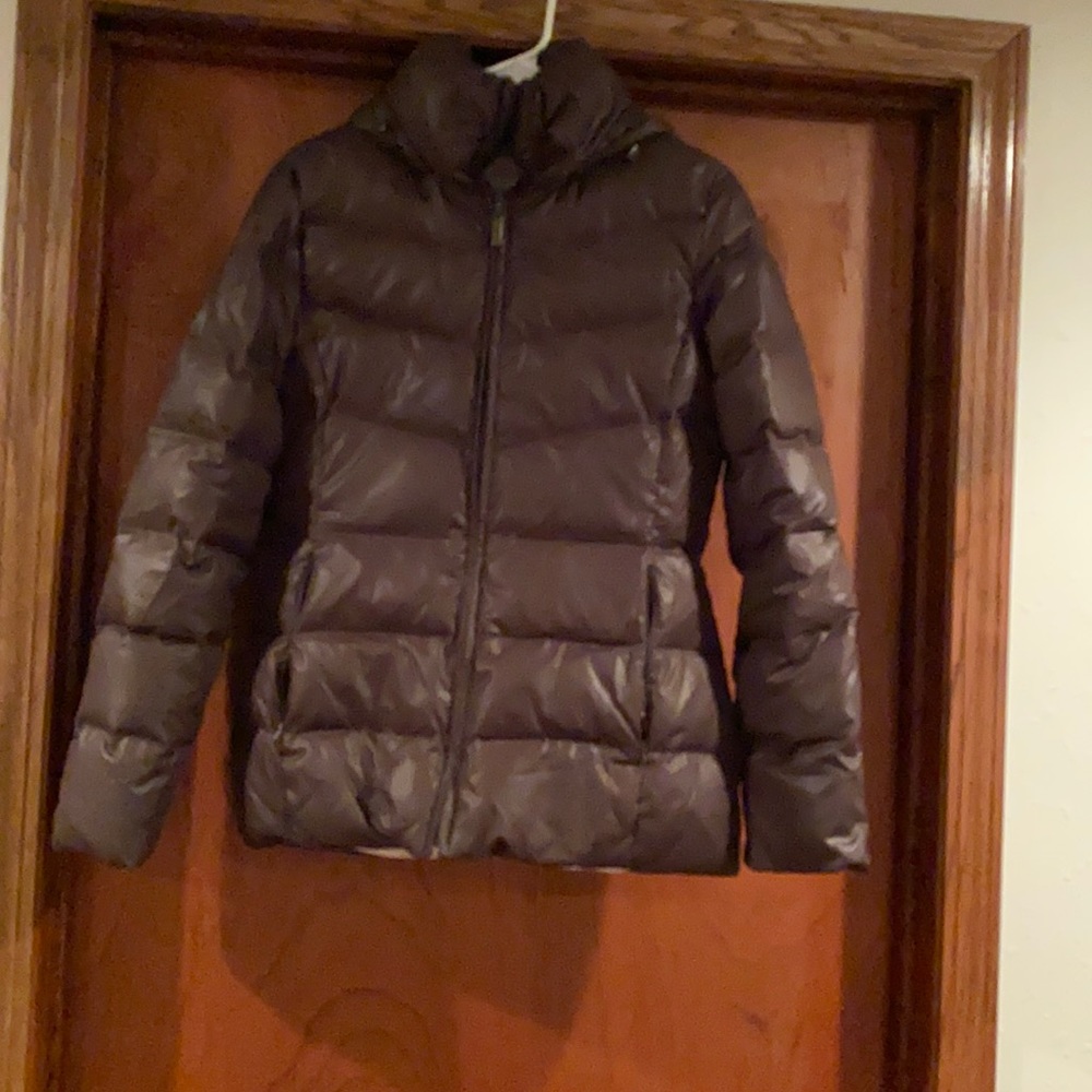 Brown puffer coat